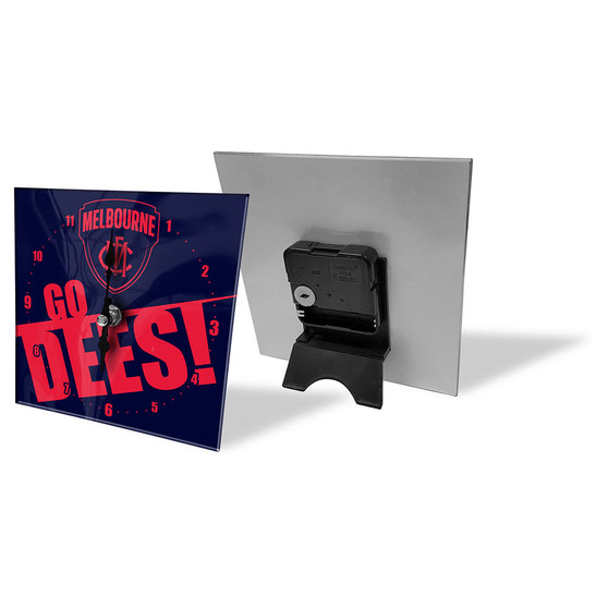 Melbourne Demons Mini Glass Clock