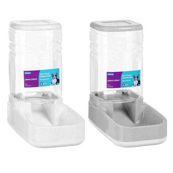Paws and Claws Assorted Pet Food Dispenser - Pack of 2