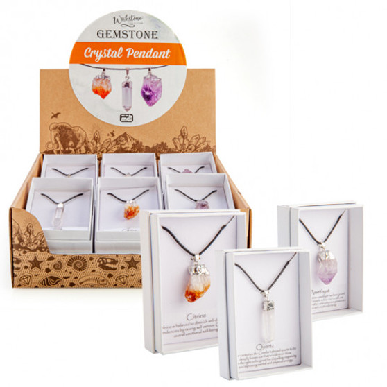 Gemstone Crystal Pendant *Assorted