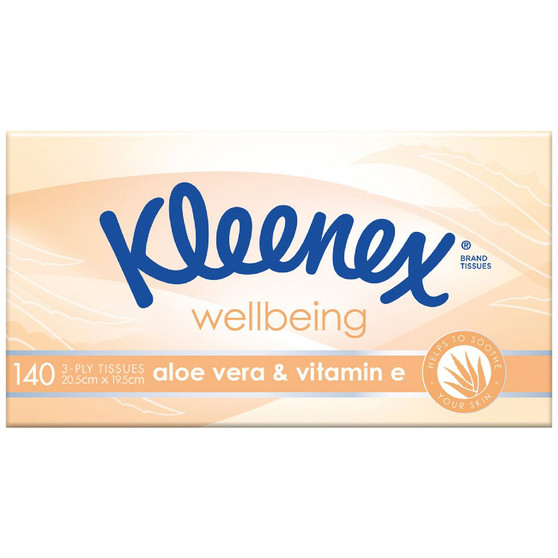 Kleenex Aloe Vera & Vitamin E 3 Ply Facial Tissues 140 pack