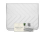 Chevron Memory Foam Bath Mat - White