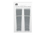 Velvet Over-the-door Hooks 2pk - Grey