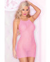Pink Lipstick All Day Crochet Mini Dress