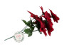 Christmas Glittered Poinsettia Spray 45cm