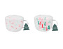 Christmas Festive Print Glass Mug