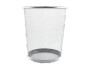 Silver Metal Waste Paper Bin