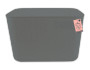 Rattan Effect Storage Box with Handles 20L - Charcoal