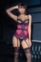 Coquette Lingerie Peek-a-Boo Padded Demi Bustier