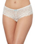 Dreamgirl Satin Bow Crotchless Boyshort - White