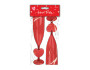 Valentine's Plastic Heart Flutes 2pk