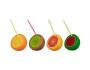 Fruit Printed Tumbler With Straw 450ml - Assorted