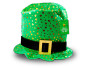 St. Patrick's Foiled Shamrock Top Hat