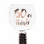 40 and Naughty Tipple Topper Wine Glass