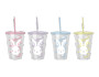 Easter Cup & Swirly Straw 650ML - Assorted