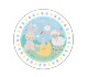 Easter Printed Plastic Plate 26cm