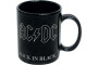 AC/DC Back in Black Ceramic Mug - Black
