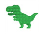 Push & Pop Dark Green Dino