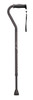 Adjustable Offset Handle Cane with Reflective Strap Adjustable Offset Handle Cane with Reflective Strap