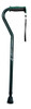 Adjustable Offset Handle Cane with Reflective Strap Adjustable Offset Handle Cane with Reflective Strap