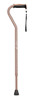 Adjustable Offset Handle Cane with Reflective Strap Adjustable Offset Handle Cane with Reflective Strap
