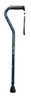 Adjustable Offset Handle Cane with Reflective Strap Adjustable Offset Handle Cane with Reflective Strap