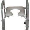 Lightweight Portable Shower Chair Commode with Casters