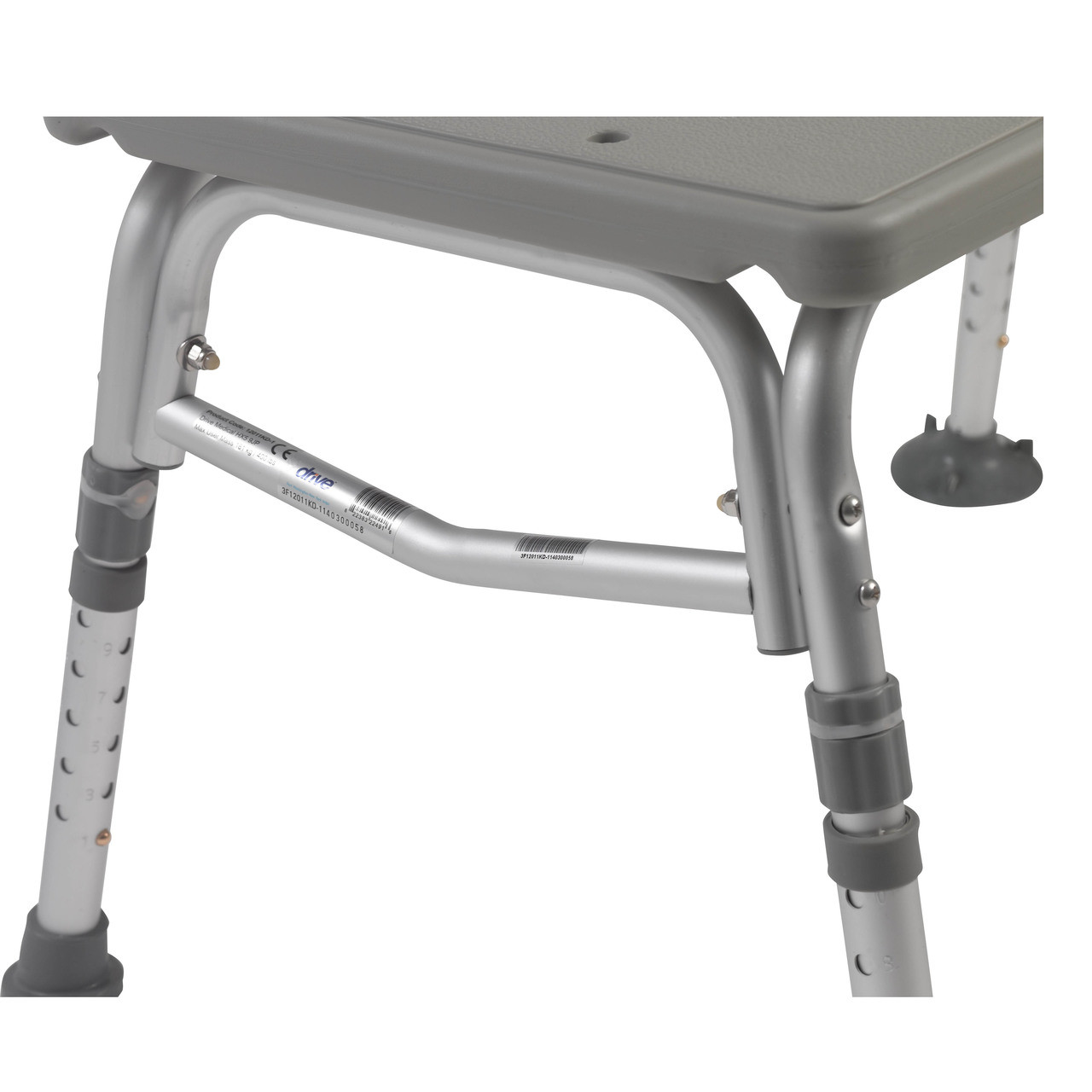 Plastic Transfer Bench with Adjustable Backrest