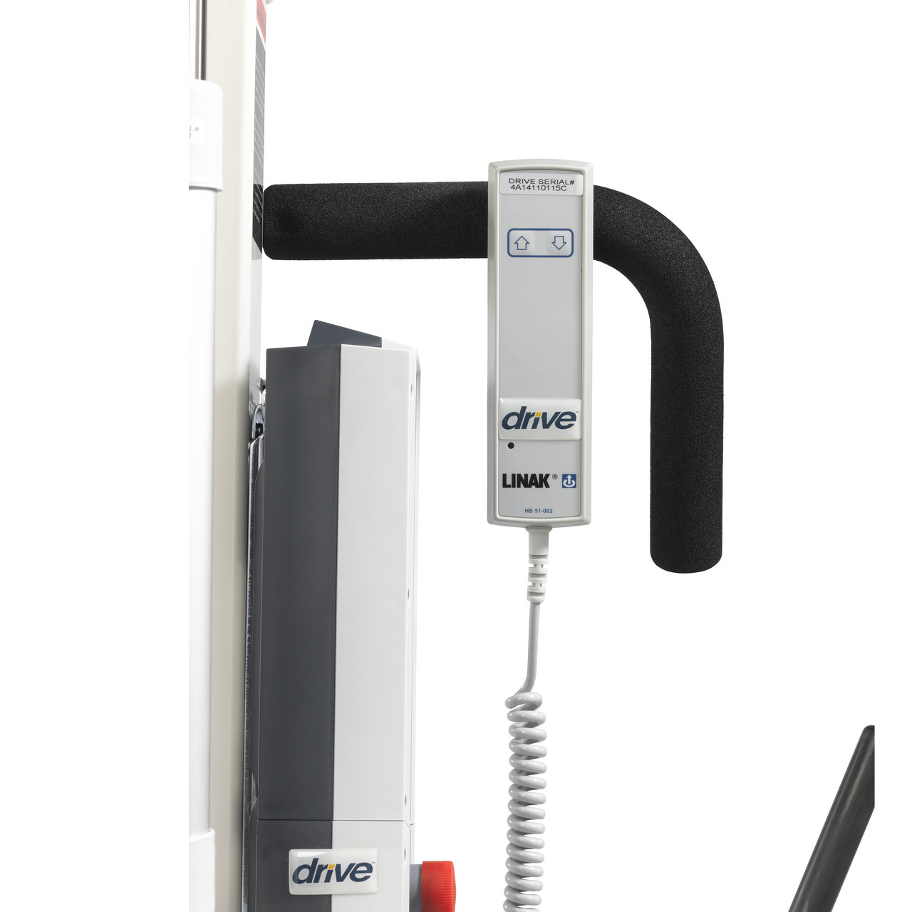 Bariatric Battery Powered Electric Patient Lift with Four Point Cradle and Rechargeable, Removable Battery