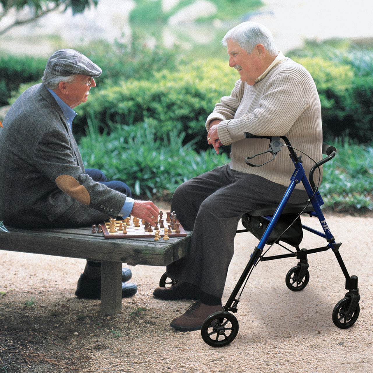 rolling walker with seat