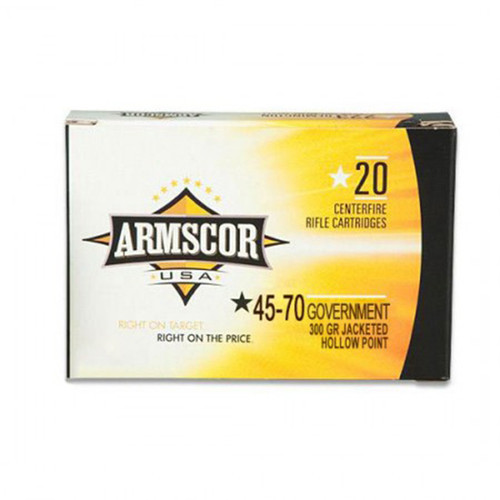 ARMSCOR AMMO 45-70 300GR JHP 20/10