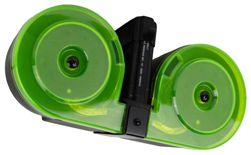 RWB DRUM AR-15 5.56 BLK NEON GREEN 100RD