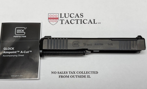 Glock 19 Gen 6 Complete Slide Assembly – A-Cut Optic Ready