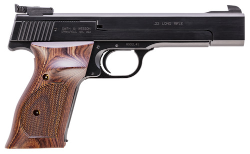 SMITH AND WESSON 41 22LR 10+1 BLUE/WD 5.5" AS #