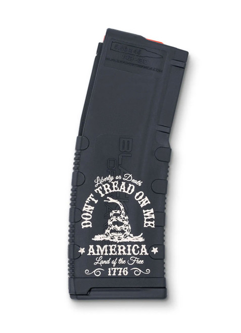 BLACK RAIN LASER ETCHED MAGAZINES 30RD DON'T TREAD