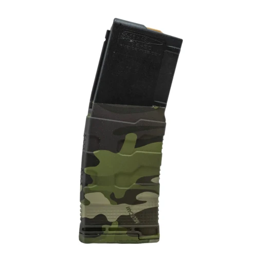 AMEND2 M3 5.56MM 30RD AR15 WITH RED FOLLOWER BLACK MULTICAM TROPIC POLYMER MAGAZINE ( 50 PER CASE )