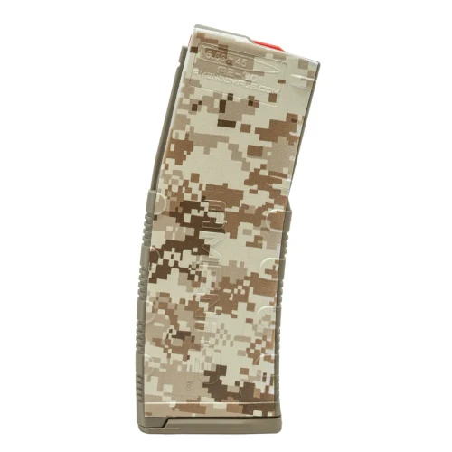 AMEND2 M2 5.56MM 30RD AR15 WITH RED FOLLOWER FDE DESERT CAMO  POLYMER MAGAZINE ( 50 PER CASE )