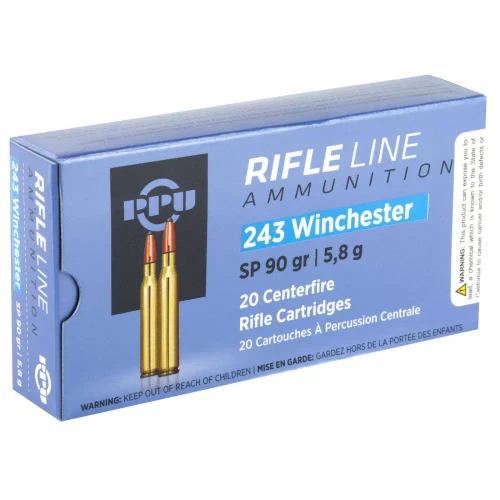 PPU STANDARD AMO 243 WIN 90GR SP 20/RD ( 10 BOXES PER CASE )