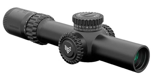 SWAMPFOX WARHORSE 1-6X24 FFP GREEN IR MIL 34MM TUBE RIFLESCOPE