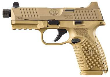 FNH FN 509 M TACTICAL BUNDLE HGA 9MM 4.5IN THREADED BBL NMS FDE 1/15RD 4/24RD SUPP SIGHTS