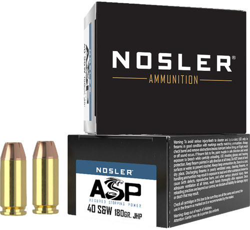 NOS 40SW 180GR ASP JHP 20RD