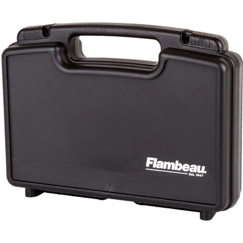 FLAMBEAU GUNCASE 14" SINGLE HANDGUN BLACK 13.375X7.25X3" SAFESHOT 1411 PISTOL CASE