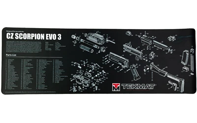 TEKMAT PSTL MAT FOR CZ SCORPION BLK