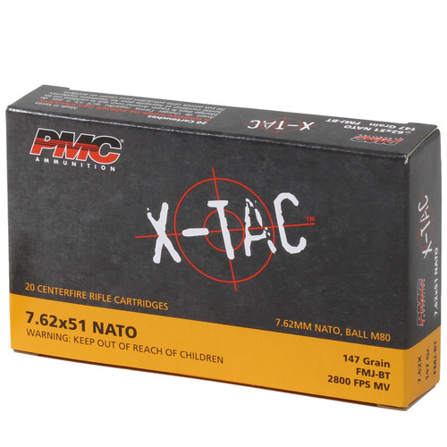 PMC 7.62NATO 147GR XTC FMJBT20