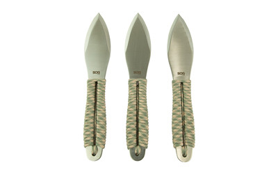 SOG FLING THRWNG KNVS 2.8" 3PK W/STH