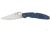 SPYDERCO POLICE 4 LTWT 4.38" BLU/SLV