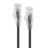 ALOGIC 2m Black Ultra Slim Cat6 Network Cable, UTP, 28AWG - Series Alpha - MOQ:7