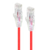 ALOGIC 2m Red Ultra Slim Cat6 Network Cable, UTP, 28AWG - Series Alpha - MOQ:7