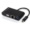 ALOGIC USB-C MultiPort Adapter with VGA/USB 3.0/Gigabit Ethernet/USB-C with Power Delivery (60W) - MOQ:1