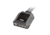 2 Port USB 2.0 DisplayPort 1.2 4096x 2160@30Hz KVM Cable Switch with Audio - [ OLD SKU: CS22DP ]