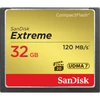 SanDisk Extreme CF, CFXSB 32GB, VPG20, UDMA 7, 120MB/s R, 85MB/s W, 4x6, Lifetime Limited